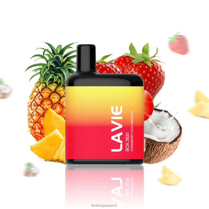 LAVIE Vape Helsinki - LAVIE BOX 3500 suihketta mansikka coco ananas D48VB207