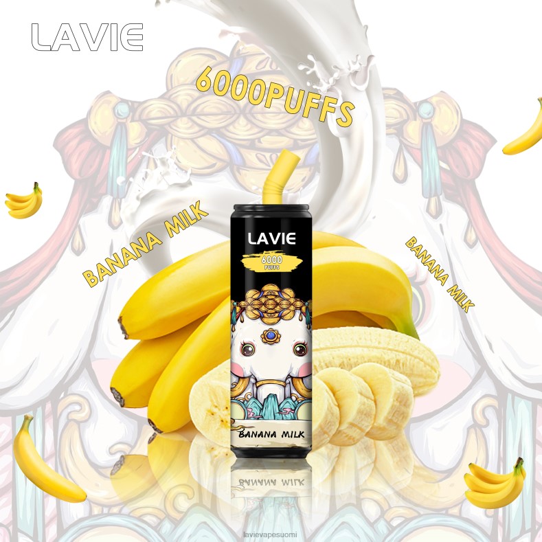 LAVIE Vape Review - LAVIE Coke BAR 6000 hengitystä banaani maitoa D48VB274