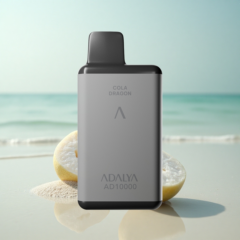 Adalya AD 10000 Puffs Sininen Jää - Titaaninharmaa, 14 ml, USB-C