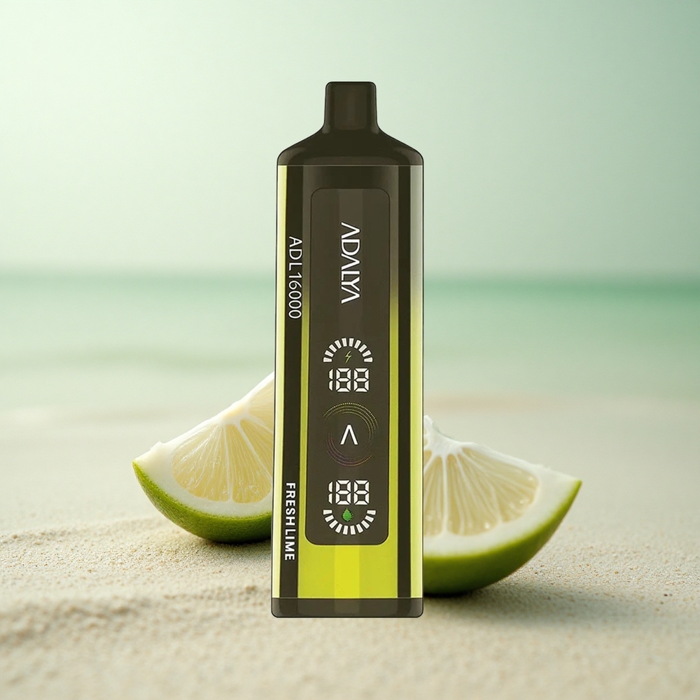 Adalya ADL 16000 PRO Puffs Tuore Lime Teräsputki
