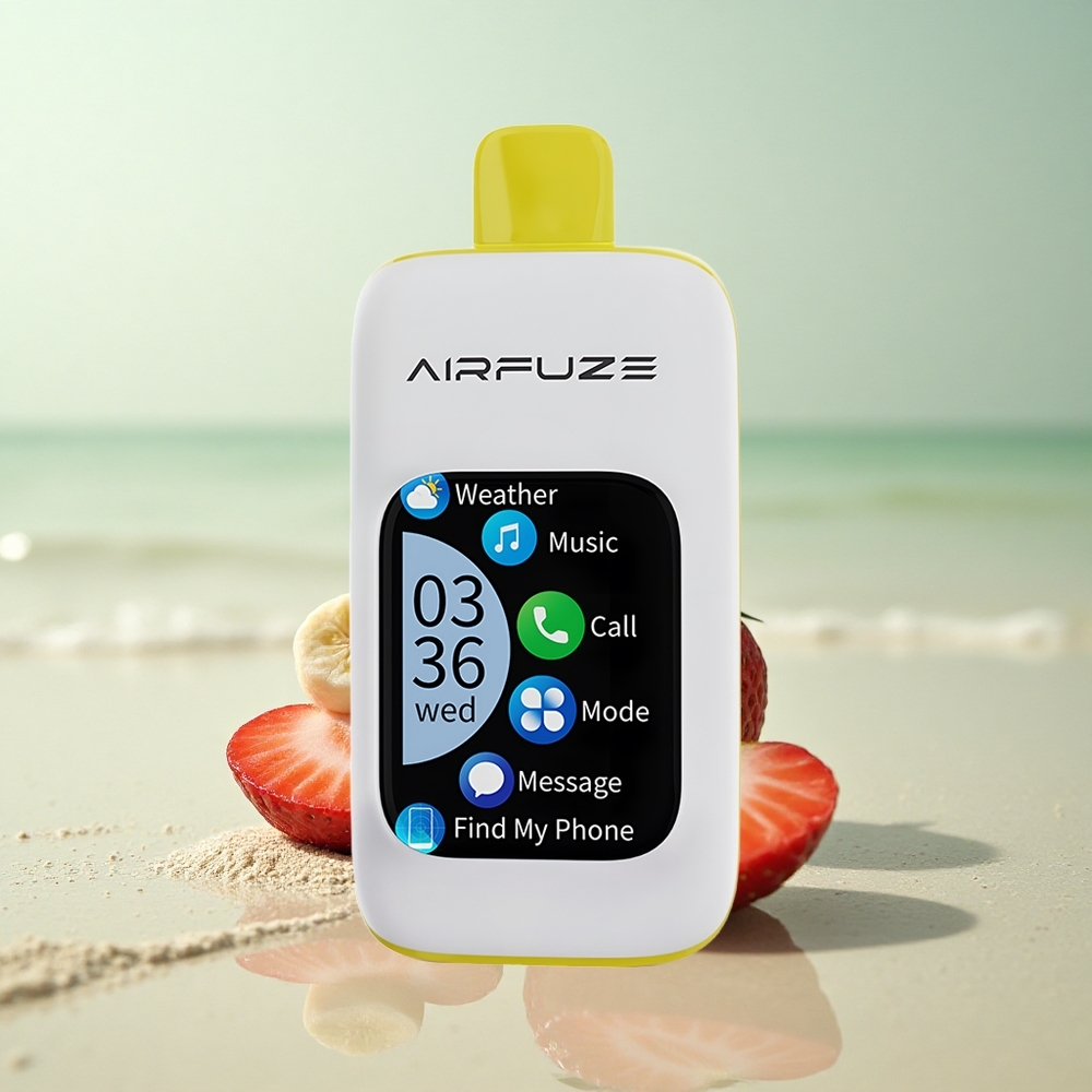 AirFuze Smart 30000 Puffs Mansikka Banaani 900mAh Type-C Kosketusnäyttö
