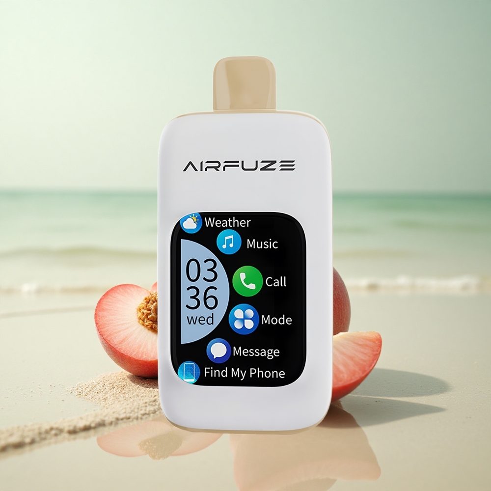 AirFuze Smart 30000 Puffs Mehukas Persikka 900mAh Type-C 2.01 Kosketusnäyttö