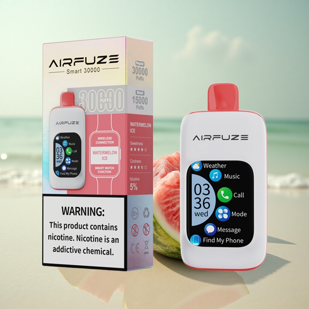 AirFuze Smart 30000 Puffs Vesimeloni-Jää TFT 5% Type-C