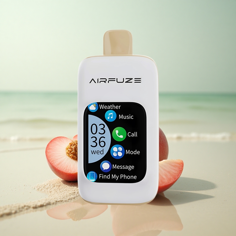 AirFuze Smart Pro 40000 Puffs Mehukas Persikka 900mAh Kosketusnäyttö Kolme Tilaa