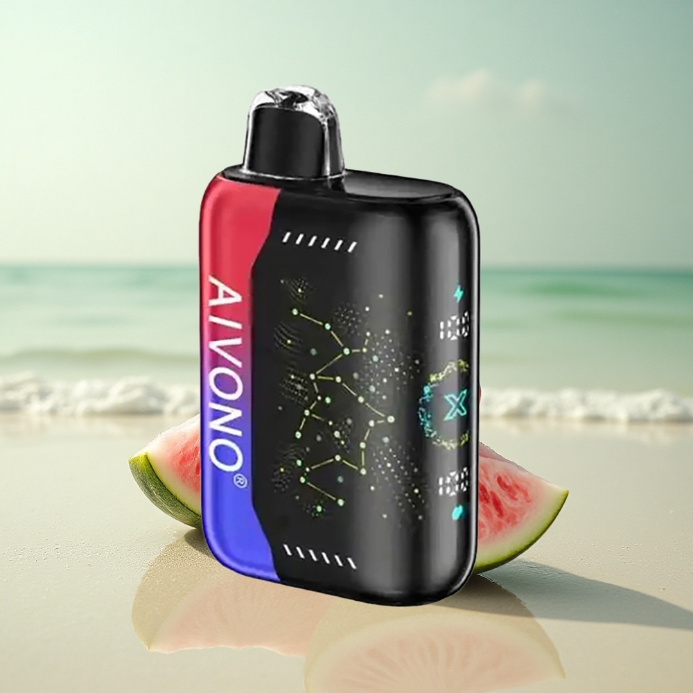 Aivono Aim Boom 25000 Puffs Jäätynyt Vesimeloni Kirsikka 28ml Mesh