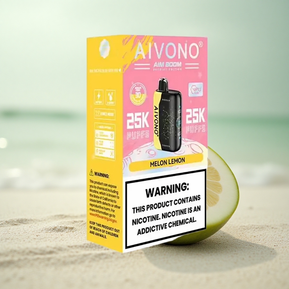 Aivono Aim Boom 25000 Puffs Meloni Sitruuna 28ml 650mAh 1.2ohm