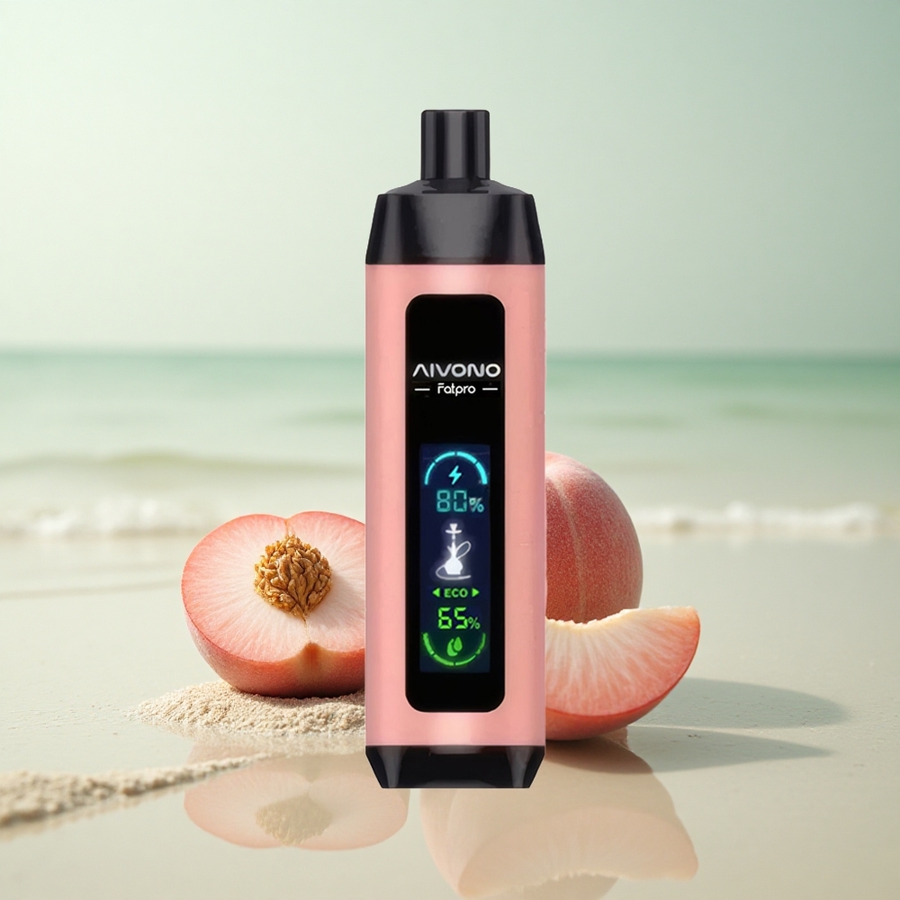 Aivono Aim Fatpro 22000 Puffs Persikka Jää 28ml 5% Mesh