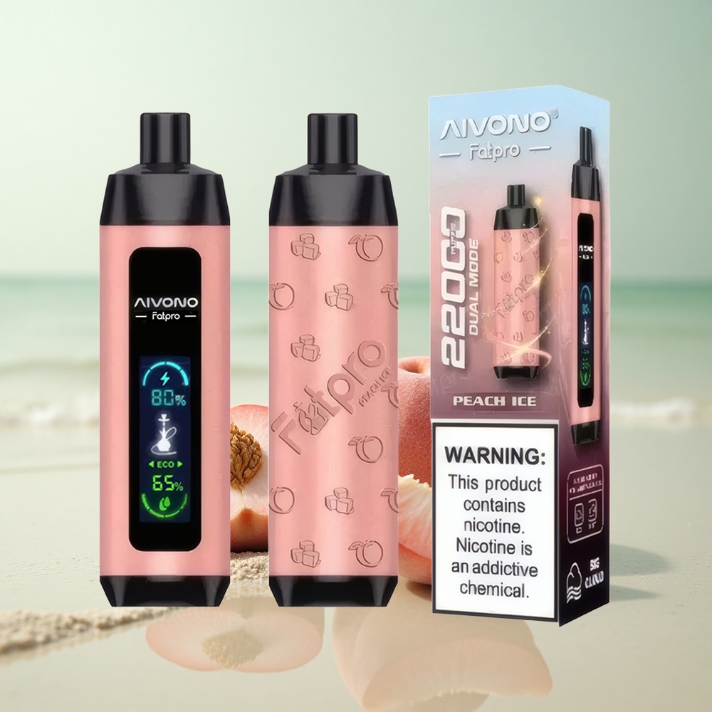 Aivono Aim Fatpro 22000 Puffs Persikka Jää 28ml 5% Mesh