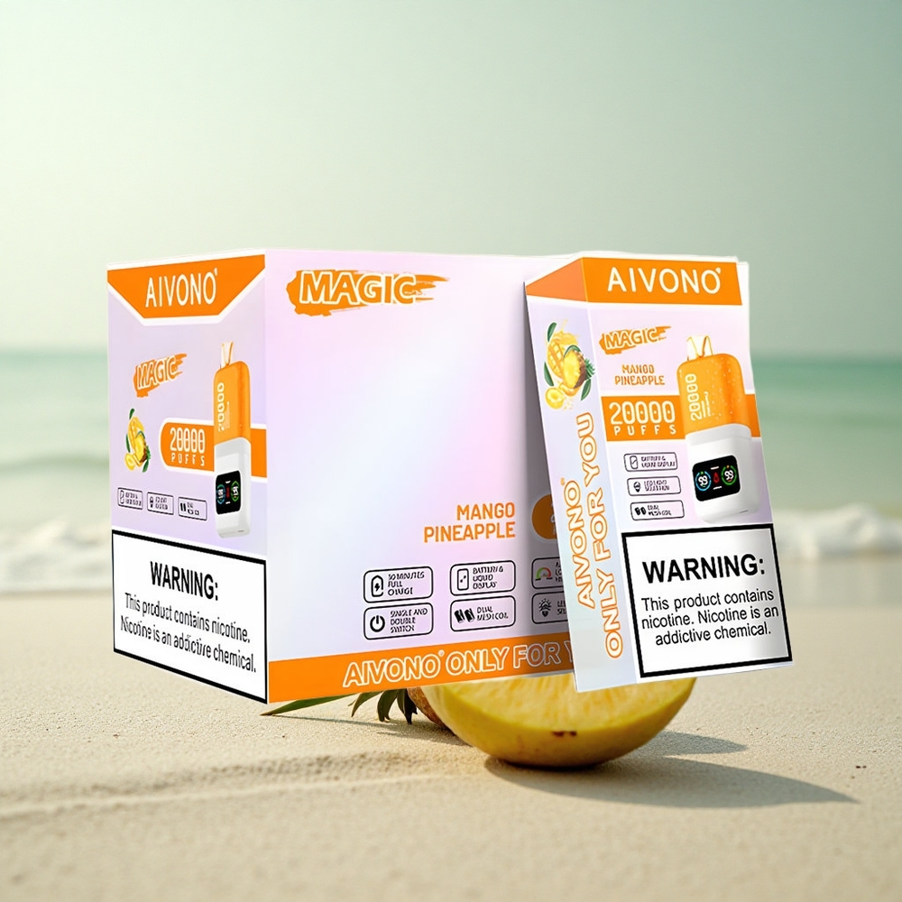 Aivono Aim Magic 20000 Puffs Mango-Ananas Kaksoishuokalevy LCD Type-C