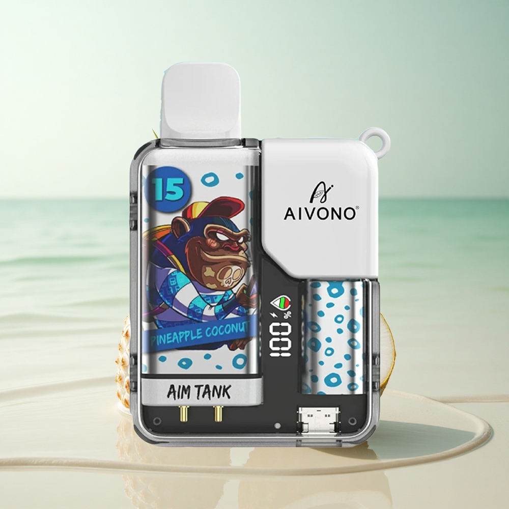 Aivono Aim Tank 9500 Puffs Ananas Kookos 18ml 650mAh 1.2ohm