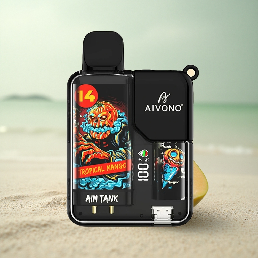 Aivono Aim Tank 9500 Puffs Tropiikkimango 18ml LCD