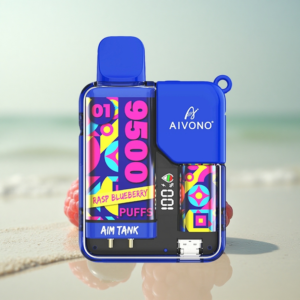 Aivono Aim Tank 9500 Puffs Vadelma-Mustikka 18ml LCD