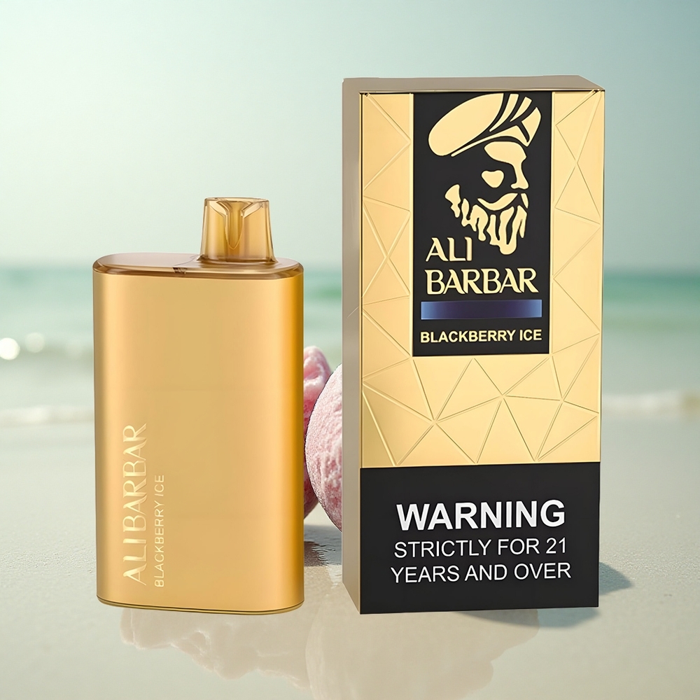 Alibarbar Rich 8000 Puffs Mustajää 20ml 2000mAh 1.1Ohm