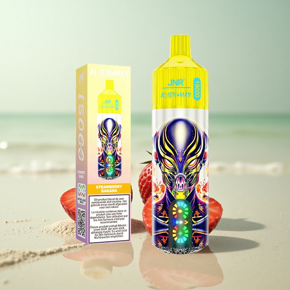 JNR Alien Max 18000 Mansikka Banaani Dual Mesh 28ml Type-C