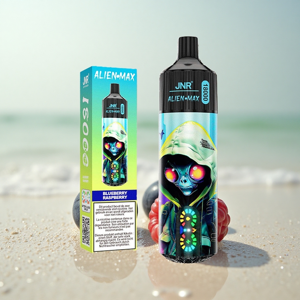 JNR Alien Max 18000 Mustikka Vadelma Älykäs LED -kaksoissydän