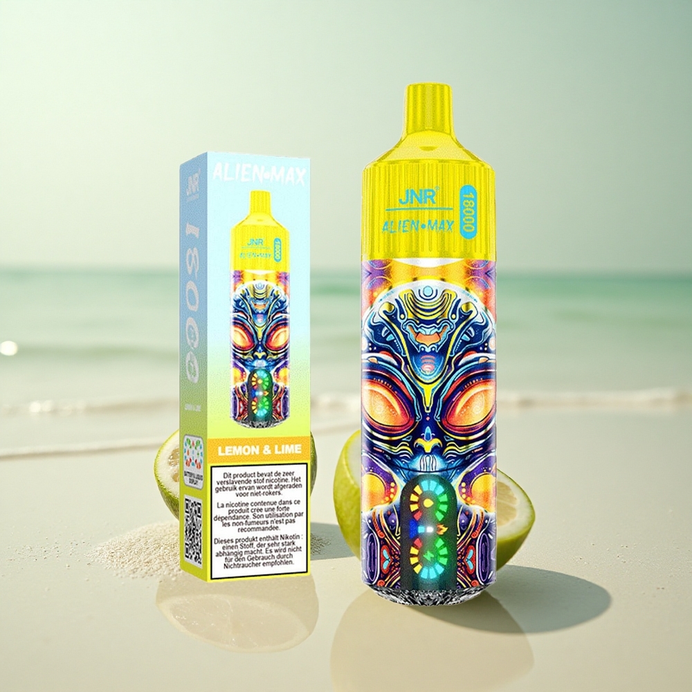 JNR Alien Max 18000 Sitruuna & Lime Kaksinkertainen Verkko & Nopea Lataus