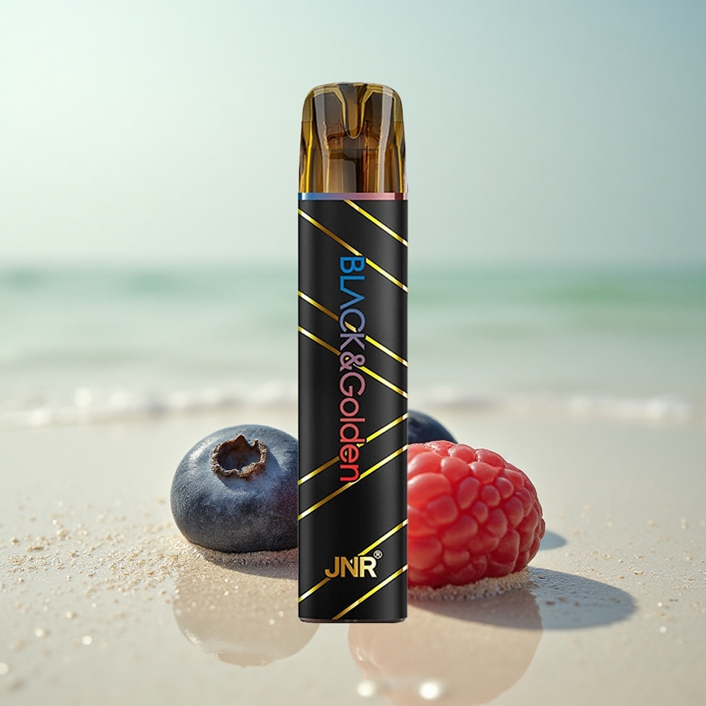 JNR Black&Golden 600+200 Mustikka-Happovadelma 550mAh 2ml 2% Nikotiinia