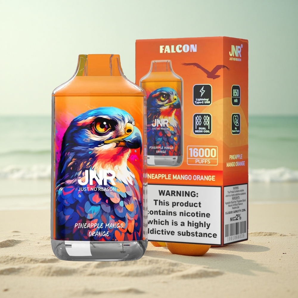 JNR Falcon 16000 Ananas Mango Appelsiini 850 mAh Type C Dual Mesh