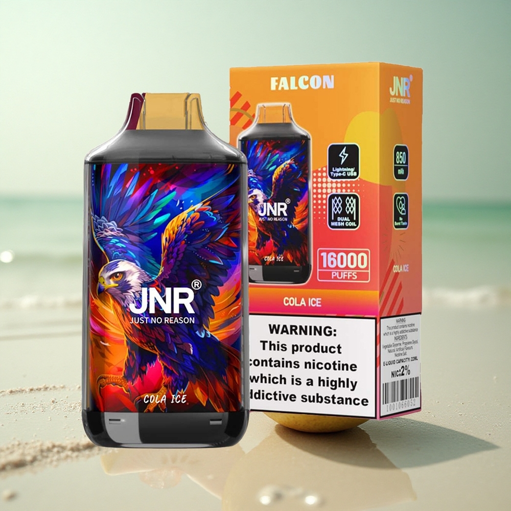 JNR Falcon 16000 Jää-Cola 850 mAh Kaksoishuotinen Näyttö
