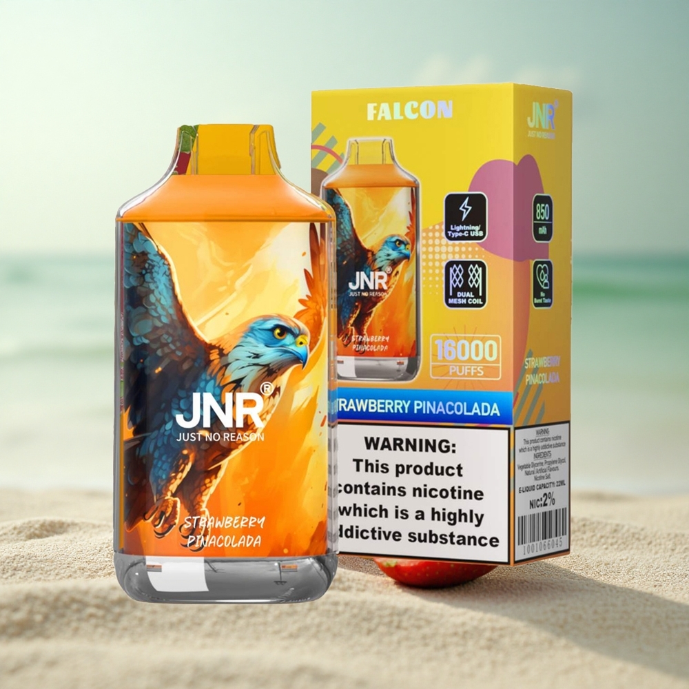 JNR Falcon 16000 Mansikkapiña colada 850 mAh 22ml Kaksoishuotelo