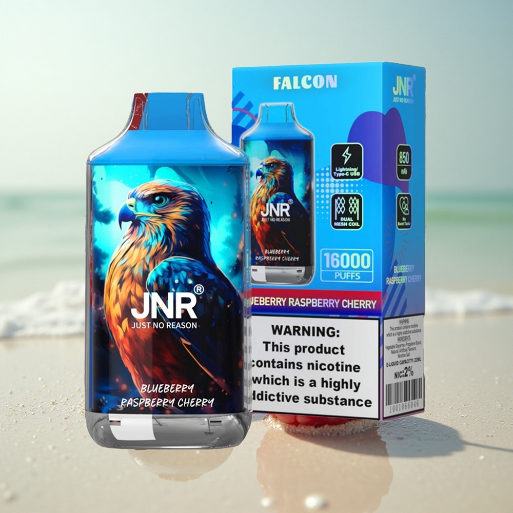JNR Falcon 16000 Mustikka Vadelma Kirsikka 850mAh 22ml Dual Mesh Type-C