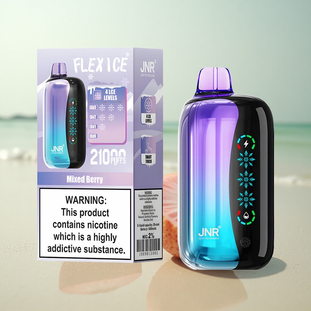 JNR Flex Ice 21000 Marjasekoinen Jäävirta 26ml Tuplaverkko 1000mAh
