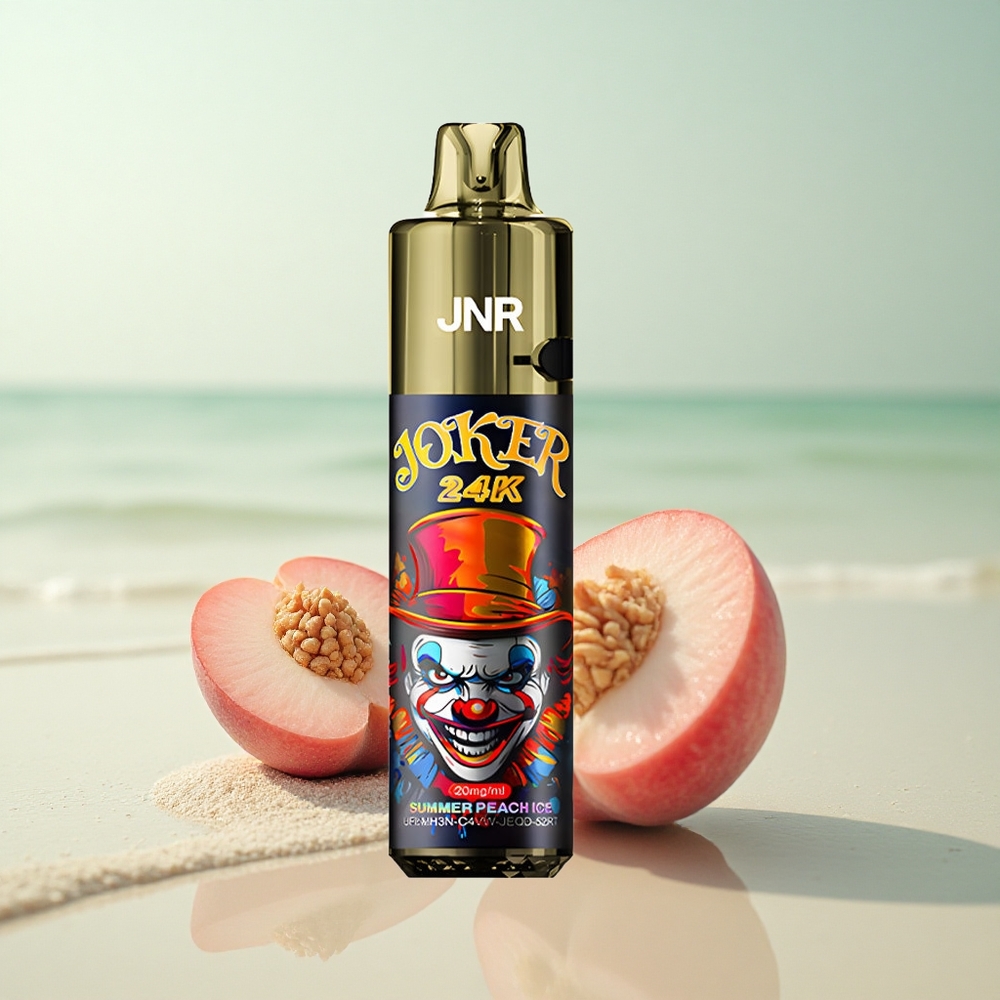 JNR Joker 24K Kesäpersikka-Jää 2% Nikotiinia 800mAkku 10ml-Täyttö