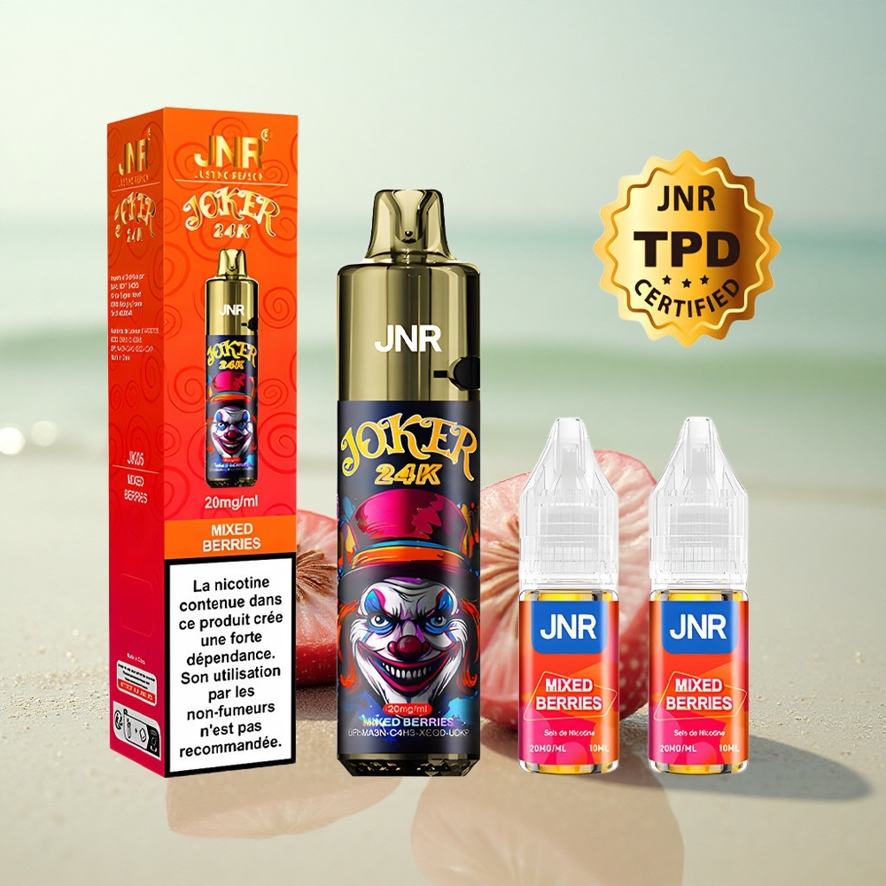 JNR Joker 24K Marjaseko 2% Nikotiinia 10ml Täyttömahdollisuus