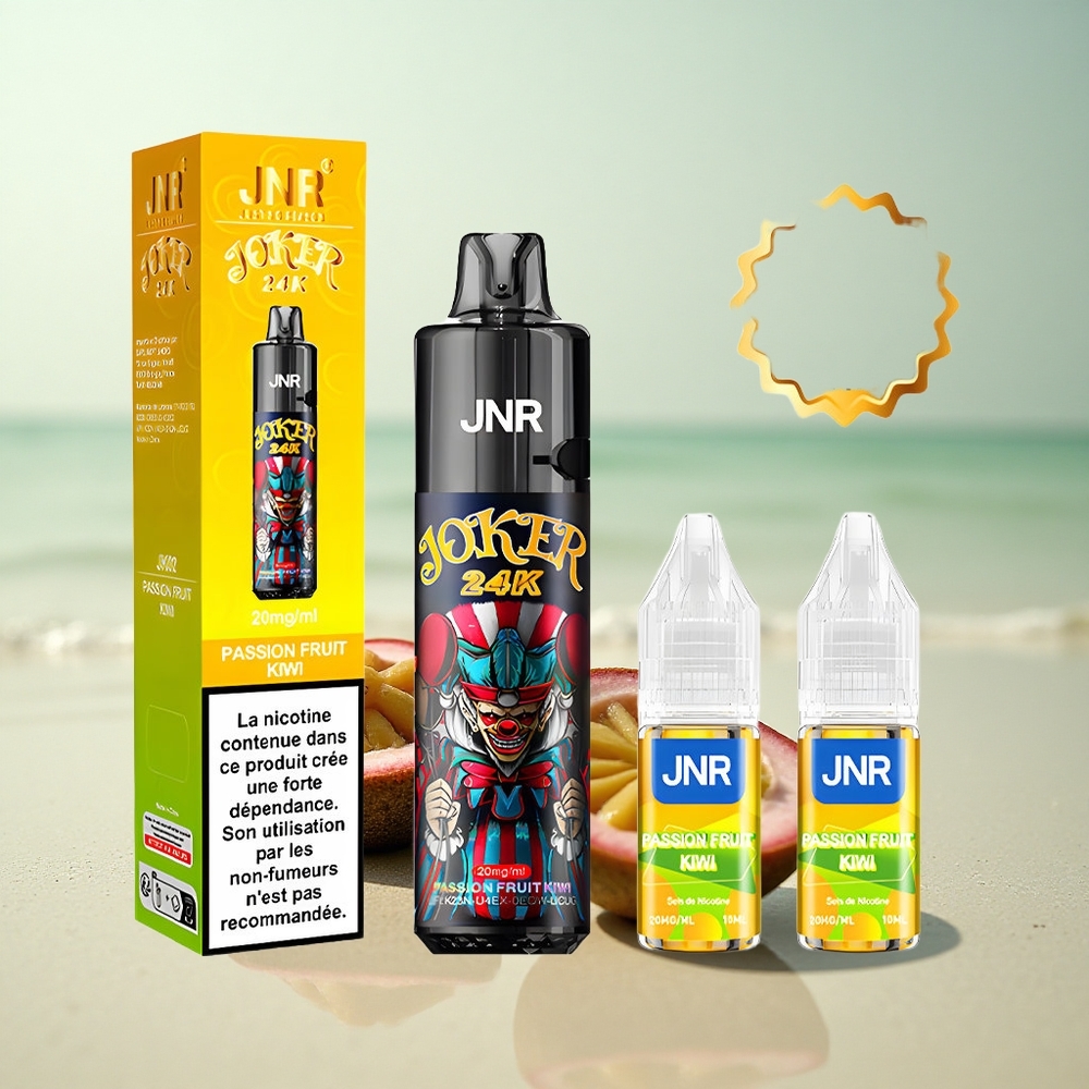 JNR Joker 24K Passionhedelmä Kiivi 2% Nikotiinia 800mAh Akku 10ml Täyttö