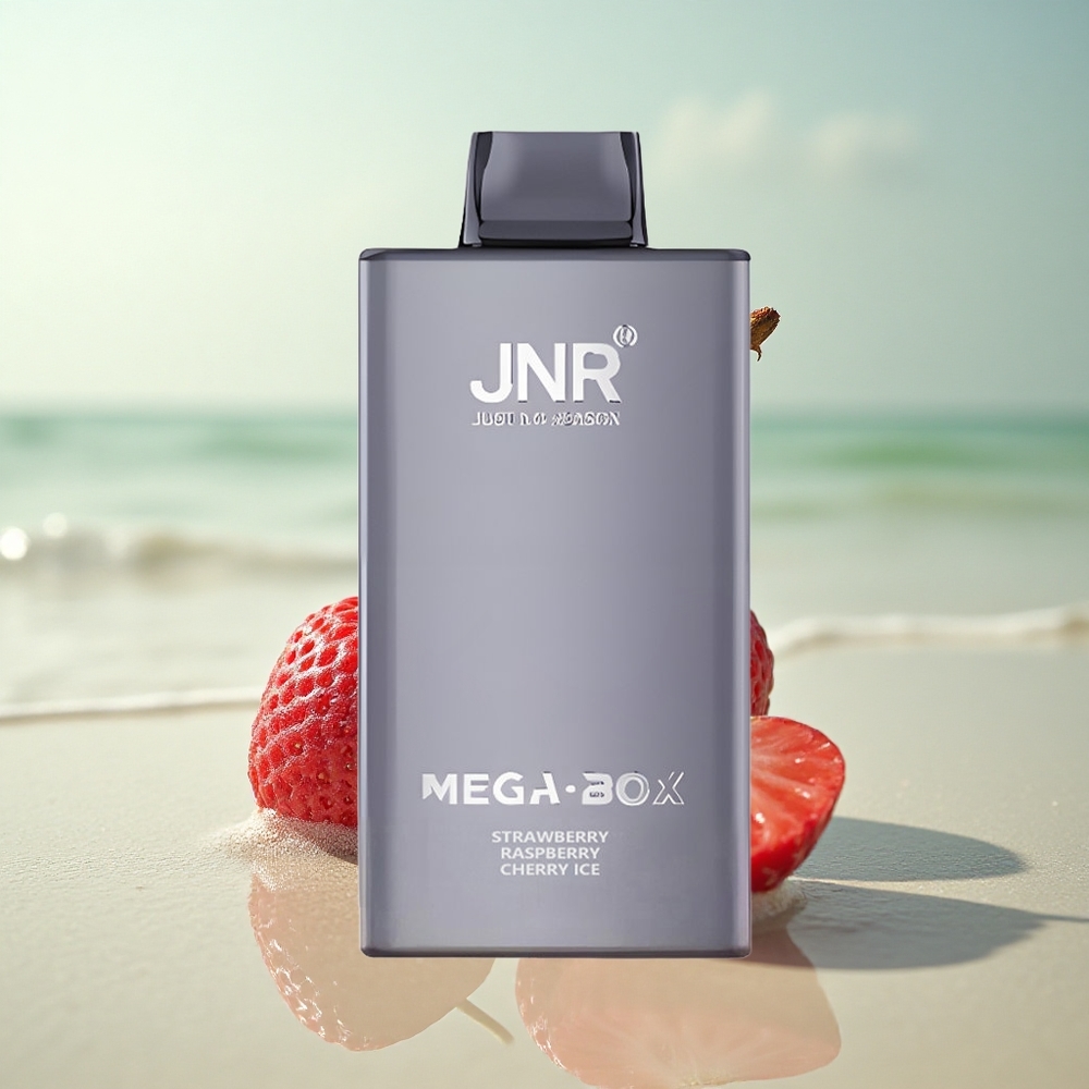 JNR Mega Box 25000 Mansikka Vadelma Kirsikka Jää 30ml 850mAh Type-C