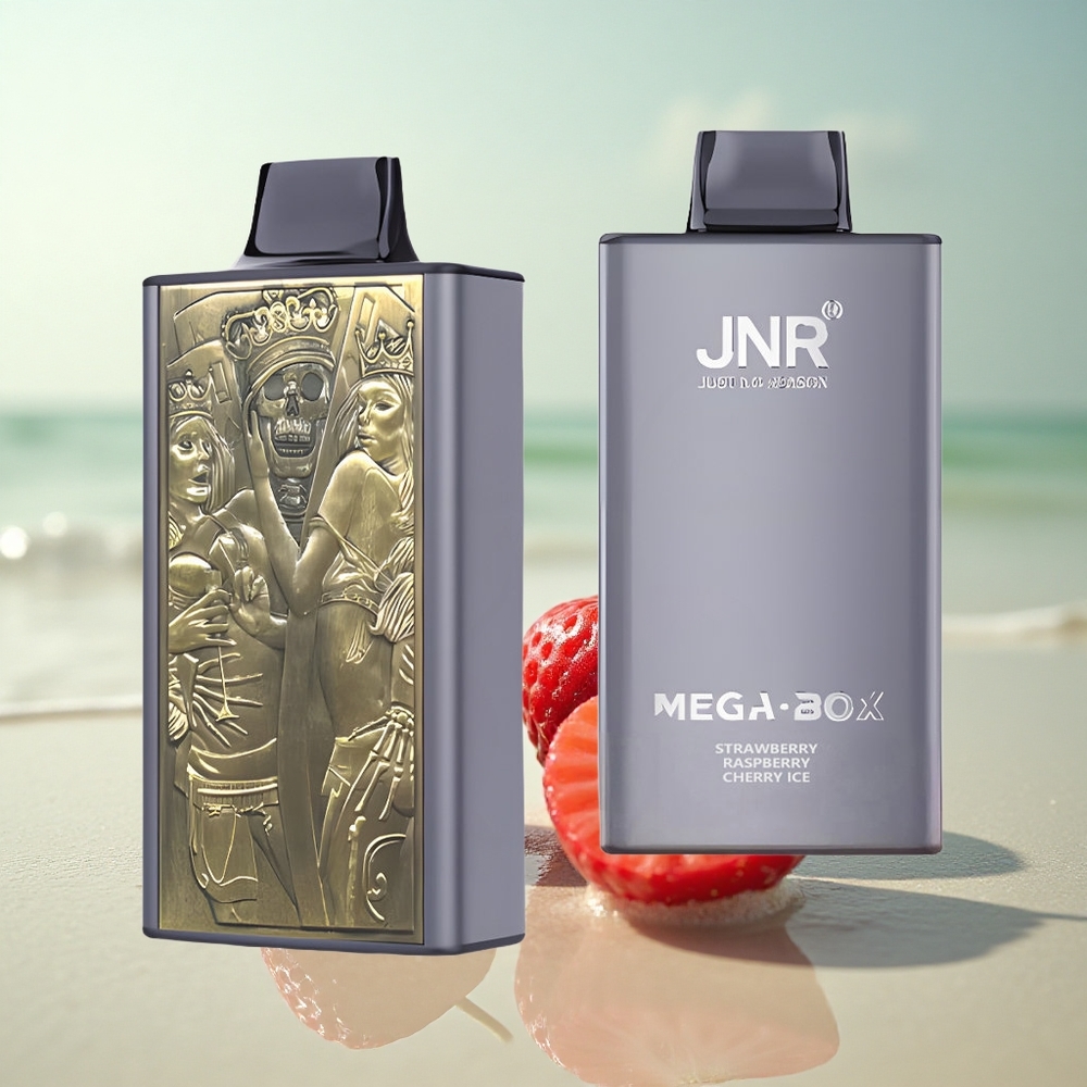 JNR Mega Box 25000 Mansikka Vadelma Kirsikka Jää 30ml 850mAh Type-C