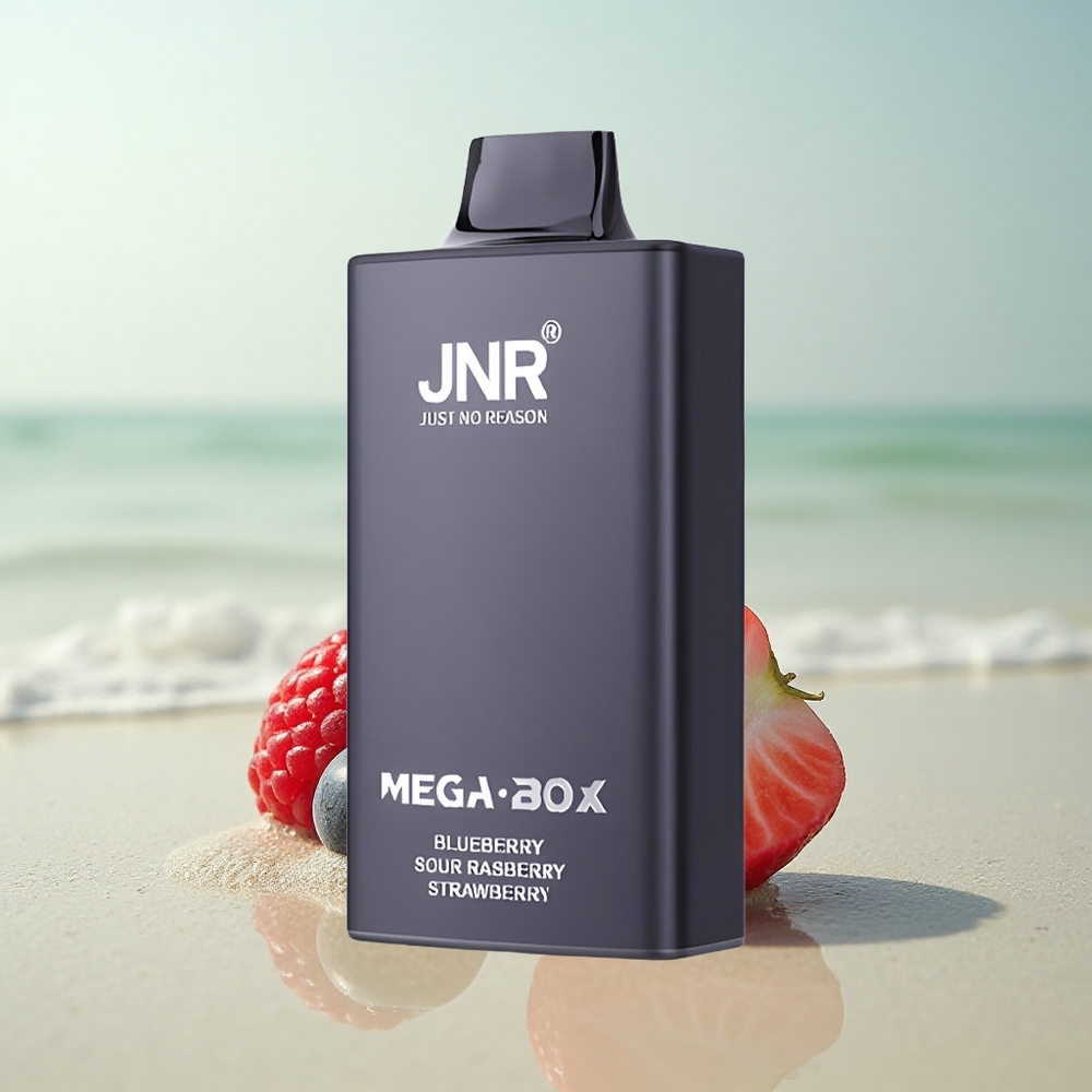 JNR Mega Box 25000 Mustikka-Kirahvi-Mansikka 30ml Kaksoiskäämitys Type-C