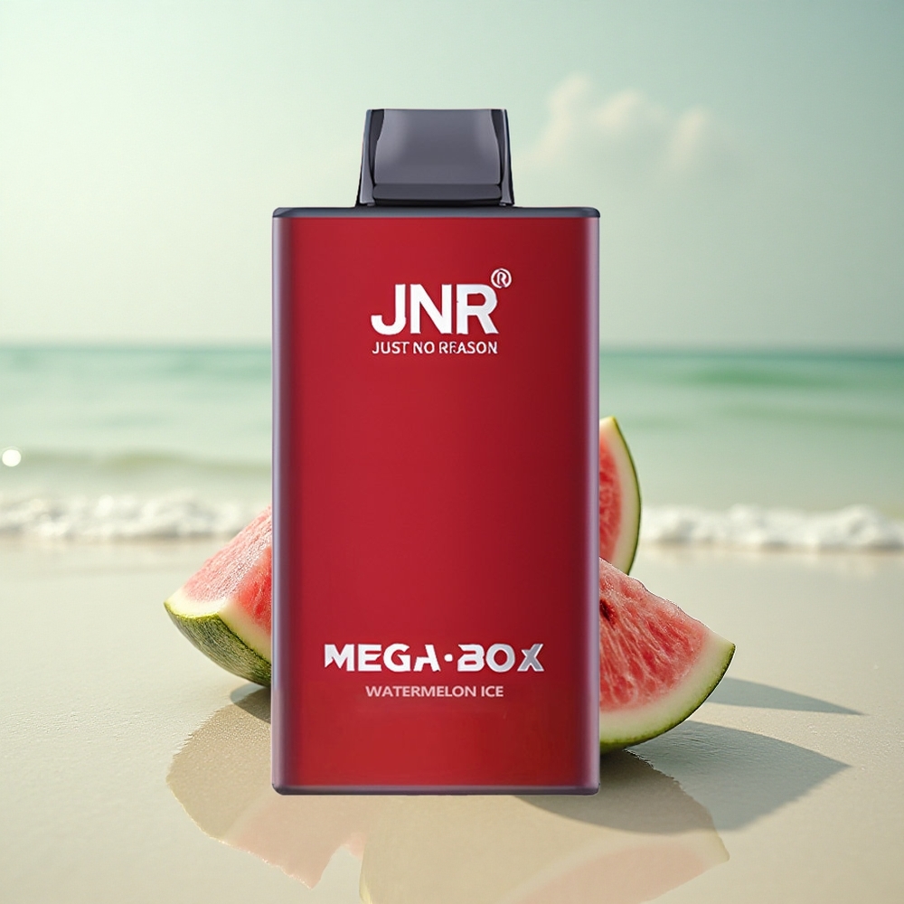JNR Mega Box 25000 Vesimeloni-Jää 30ml Kaksoiskäämitys
