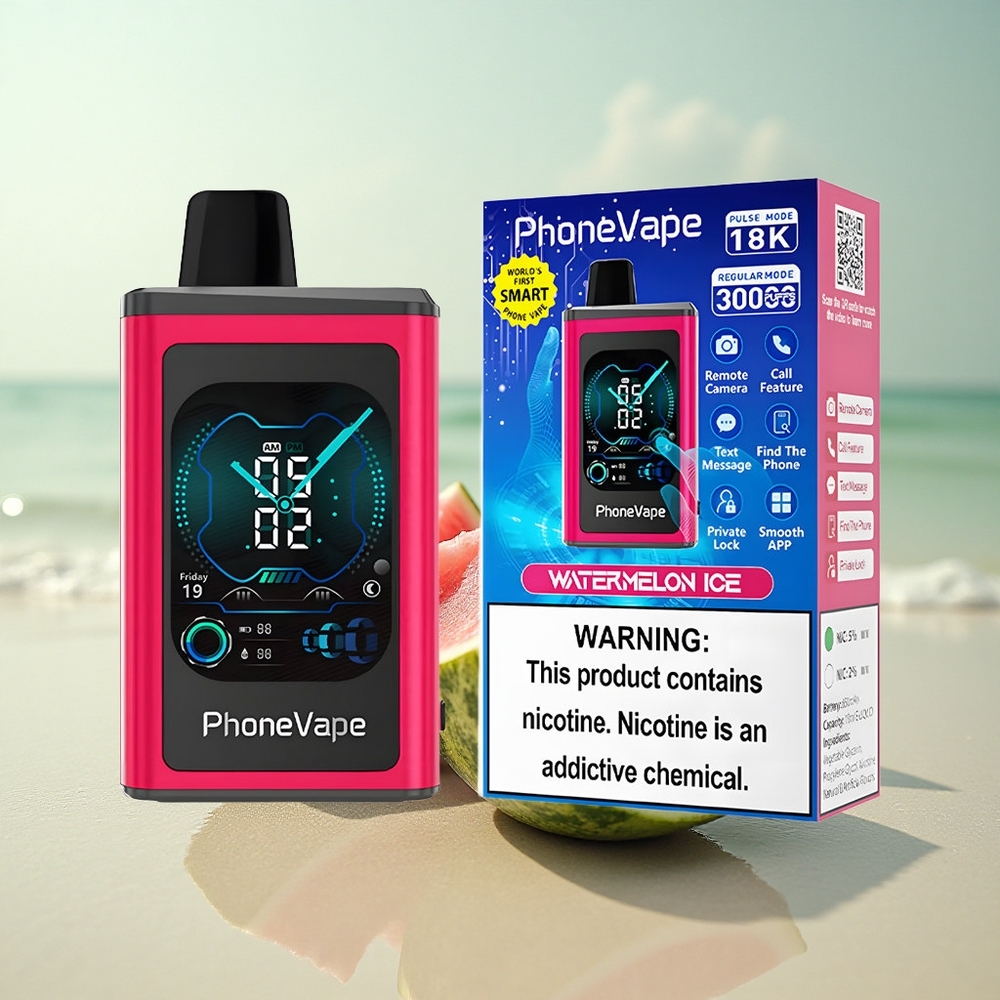 JNR PhoneVape 30000 Vesimeloni-Jää Turbo-Virta App-Ohjattu