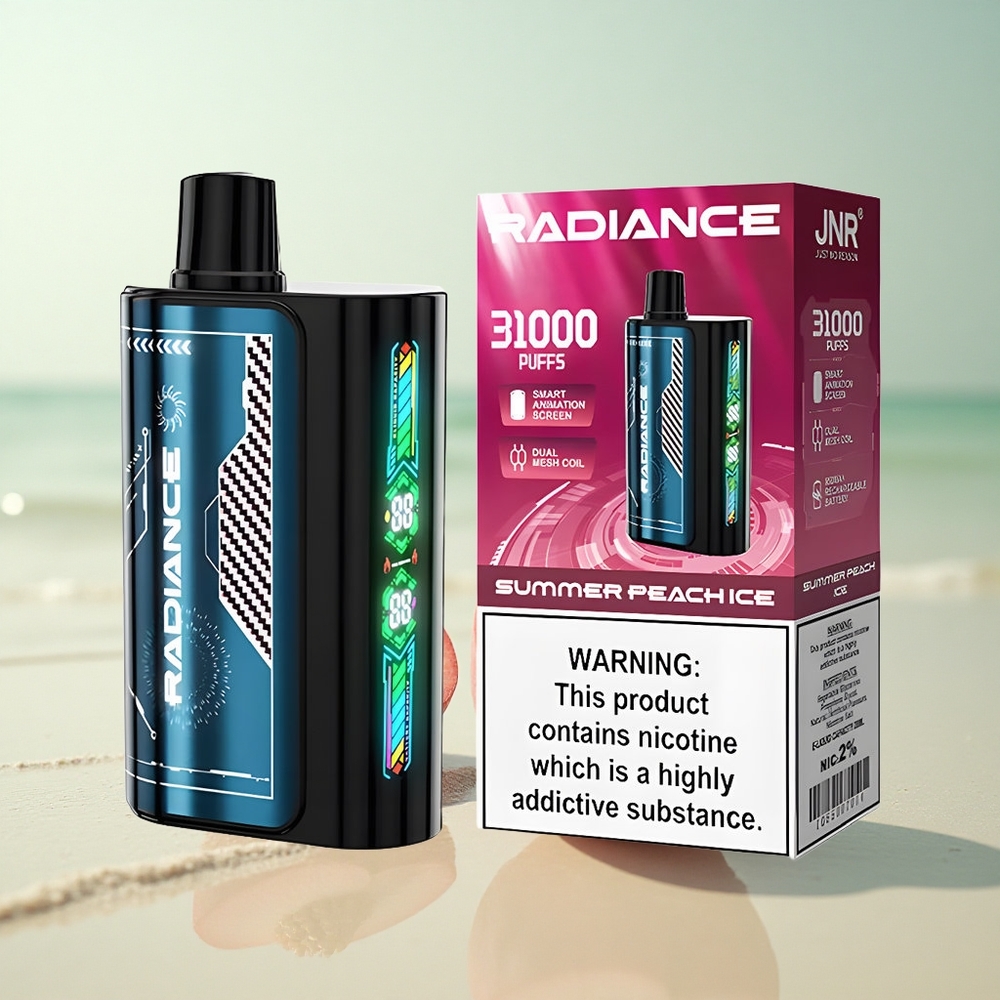 JNR Radiance 31000 Kesäpersikka Jää 28ml Dual Mesh 950mAh