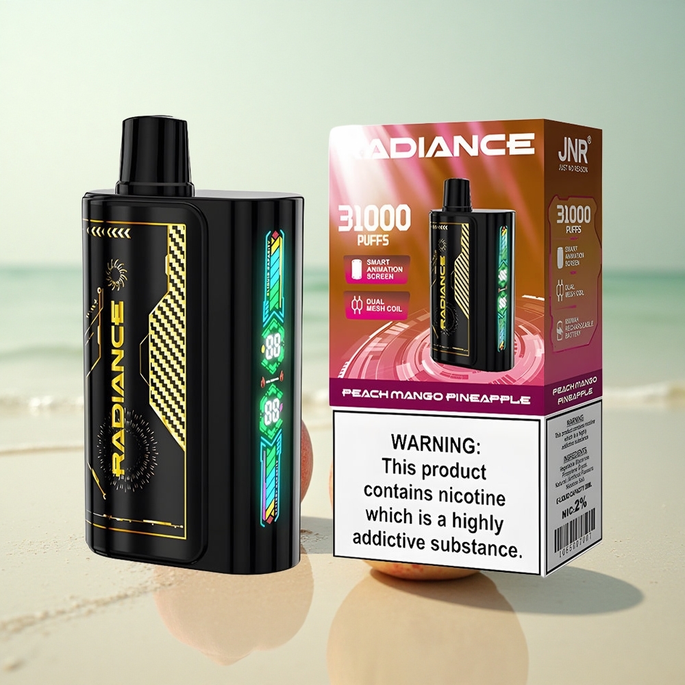 JNR Radiance 31000 Persikka Mango Ananas 28ml Dual Mesh Coil Type-C