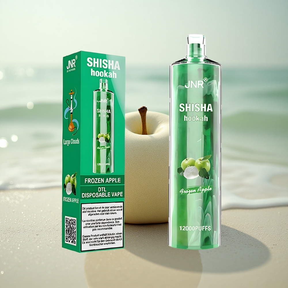 JNR Shisha Hookah 12000 Jäätynyt Omena 24ml 750mAh