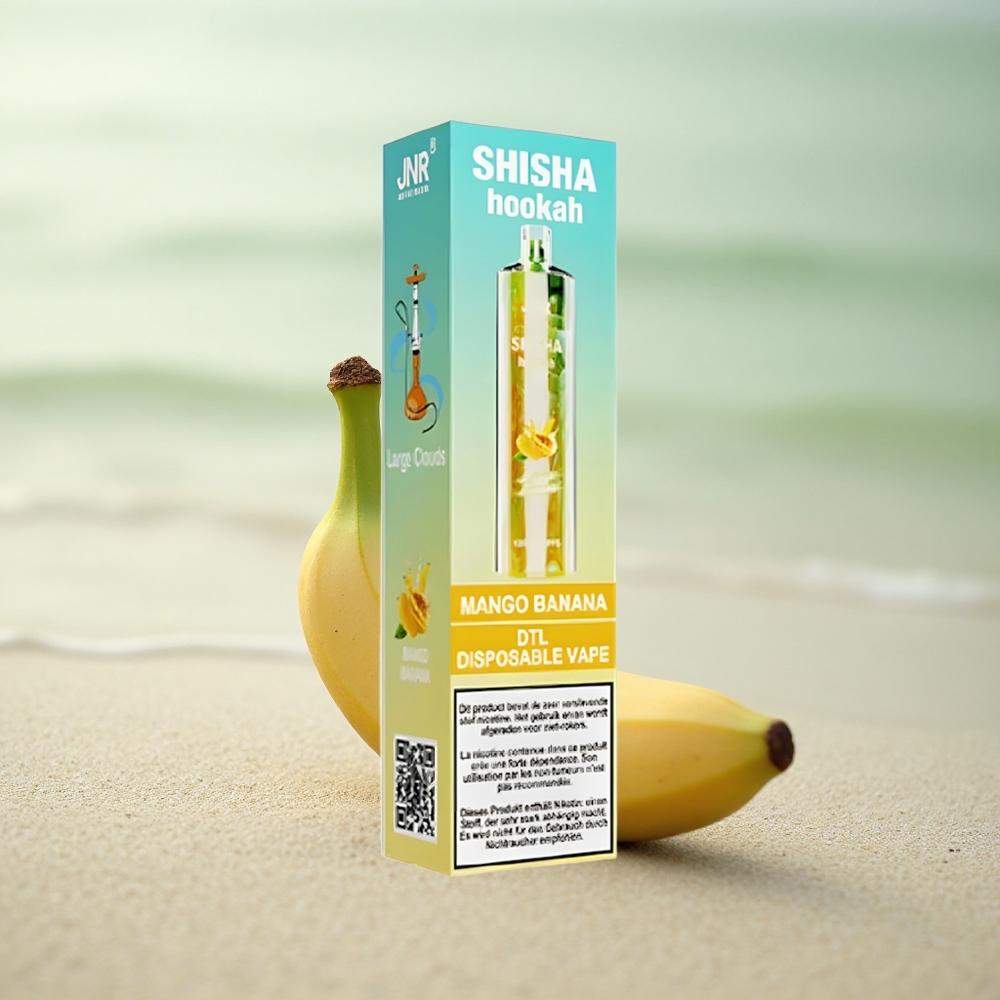 JNR Shisha Hookah 12000 Mango Banaani 24ml 750mAh Type-C
