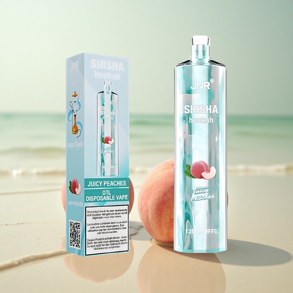 JNR Shisha Hookah 12000 Mehukkaat Persikat 24ml Type-C