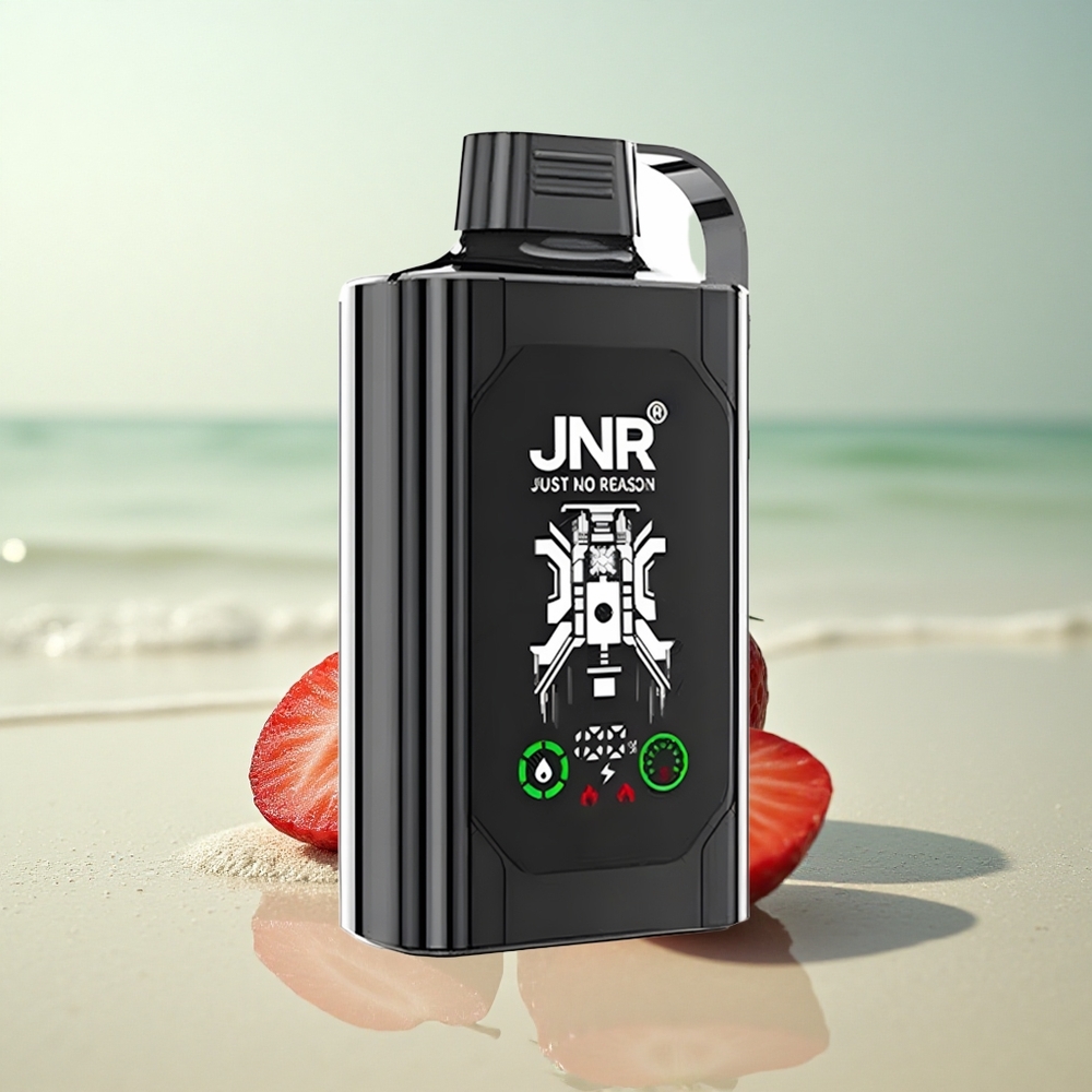 JNR Shisha Hookah Box 20500 Mansikka Viiniriipla HD-Näyttö 25ml Dual Mesh Coil