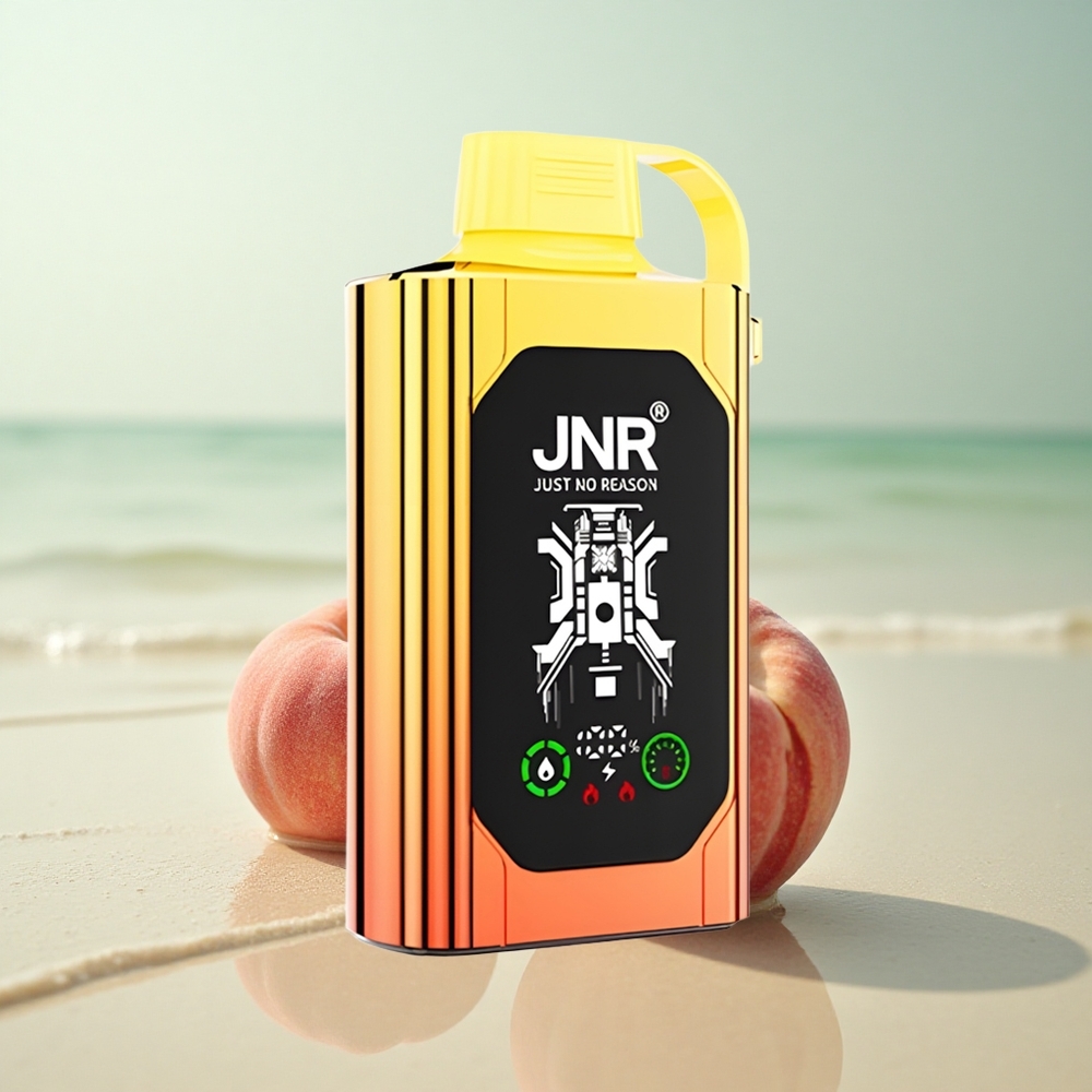 JNR Shisha Hookah Box 20500 Mehukkaat Persikat HD-Näyttö ja Kaksoissydän