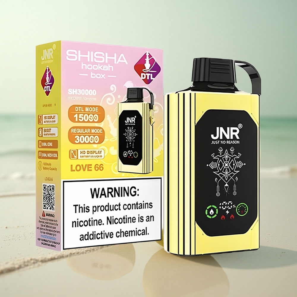 JNR Shisha Hookah Box 20500 Rakkaudesta 66 HD-Näyttö Kaksoissydän