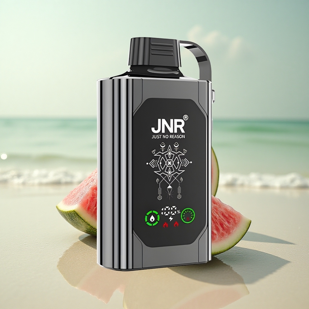 JNR Shisha Hookah Box 20500 Vesimeloni-Jää HD Näyttö 25ml Kaksinkertainen Verkko
