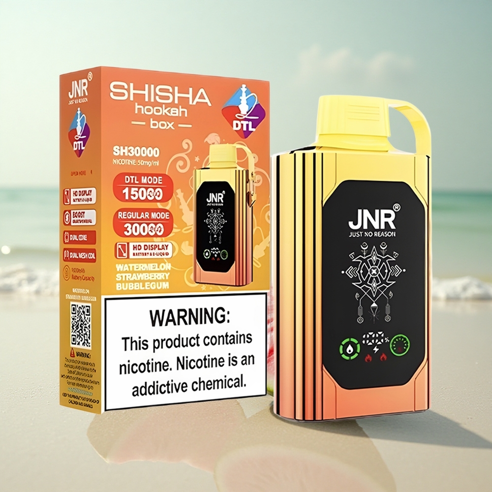 JNR Shisha Hookah Box 20500 Vesimeloni-Mansikkakuplakarkki HD-Näyttö Kaksoisverkkokela Tyyppi-C Pikalataus
