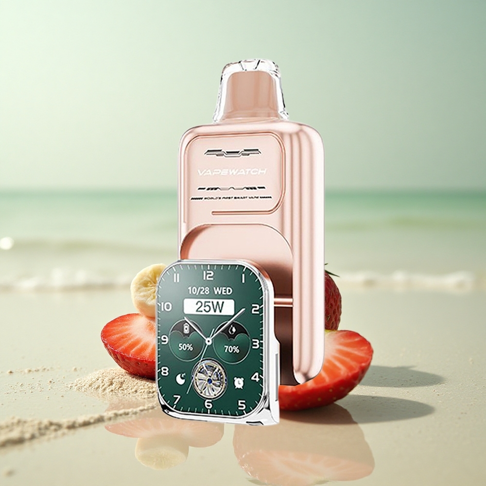 JNR VapeWatch 30000 Mansikka Banaani Dual Mesh 19mL 1000mAh