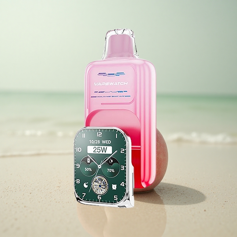 JNR VapeWatch 30000 Persikka Kaksoishäkkääjä 1000mAh Type-C
