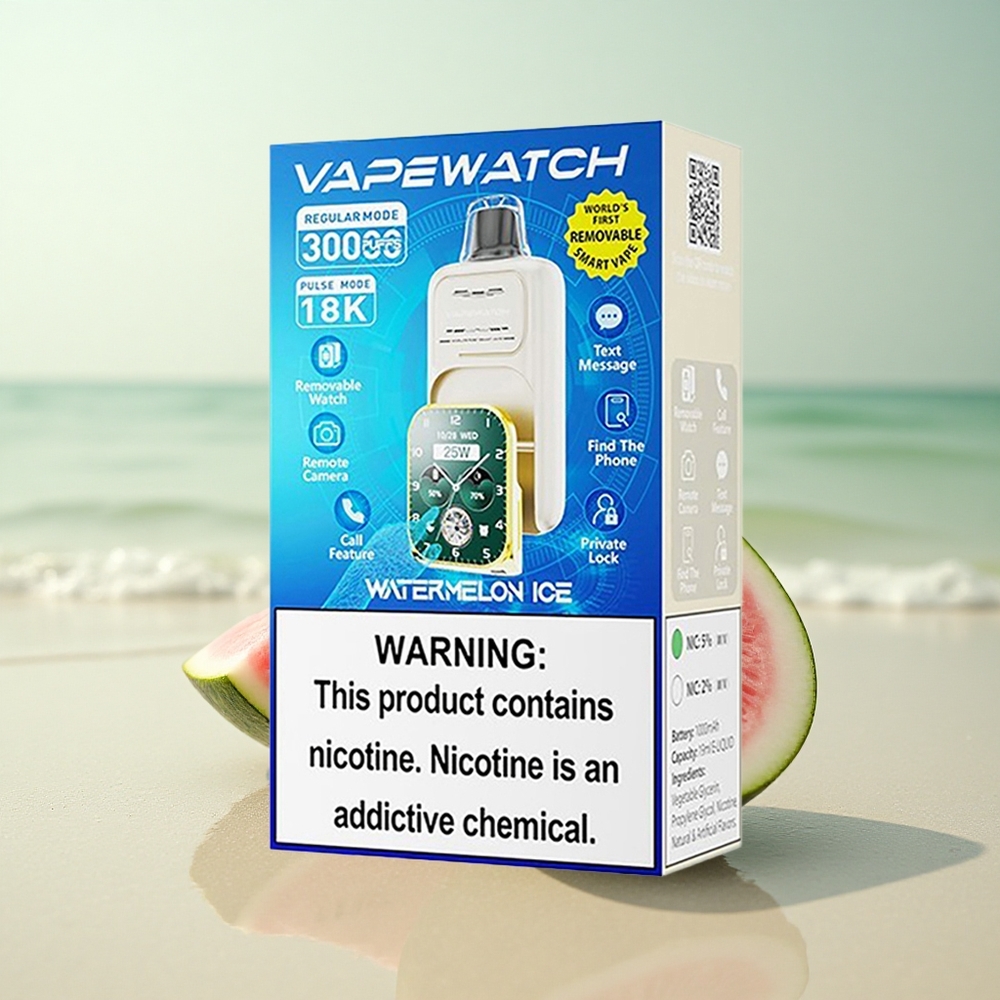 JNR VapeWatch 30000 Vesimeloni-Jää Mesh Type-C