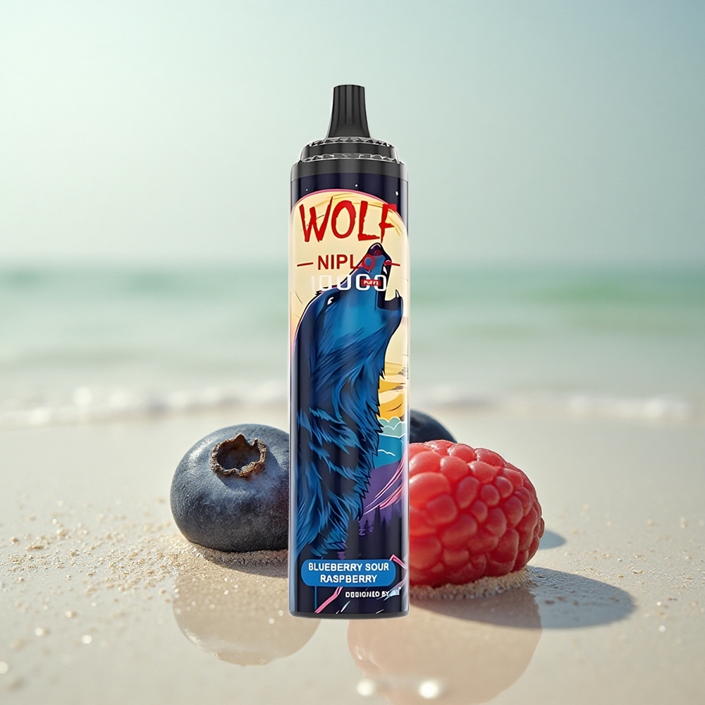 JNR Wolf Niplo 10000 Mustikkahappo Vadelma 20ml 650mAh Type-C