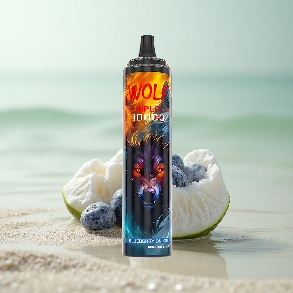 JNR Wolf Niplo 10000 Mustikkajää 20ml 1.0 Ohm Type-C