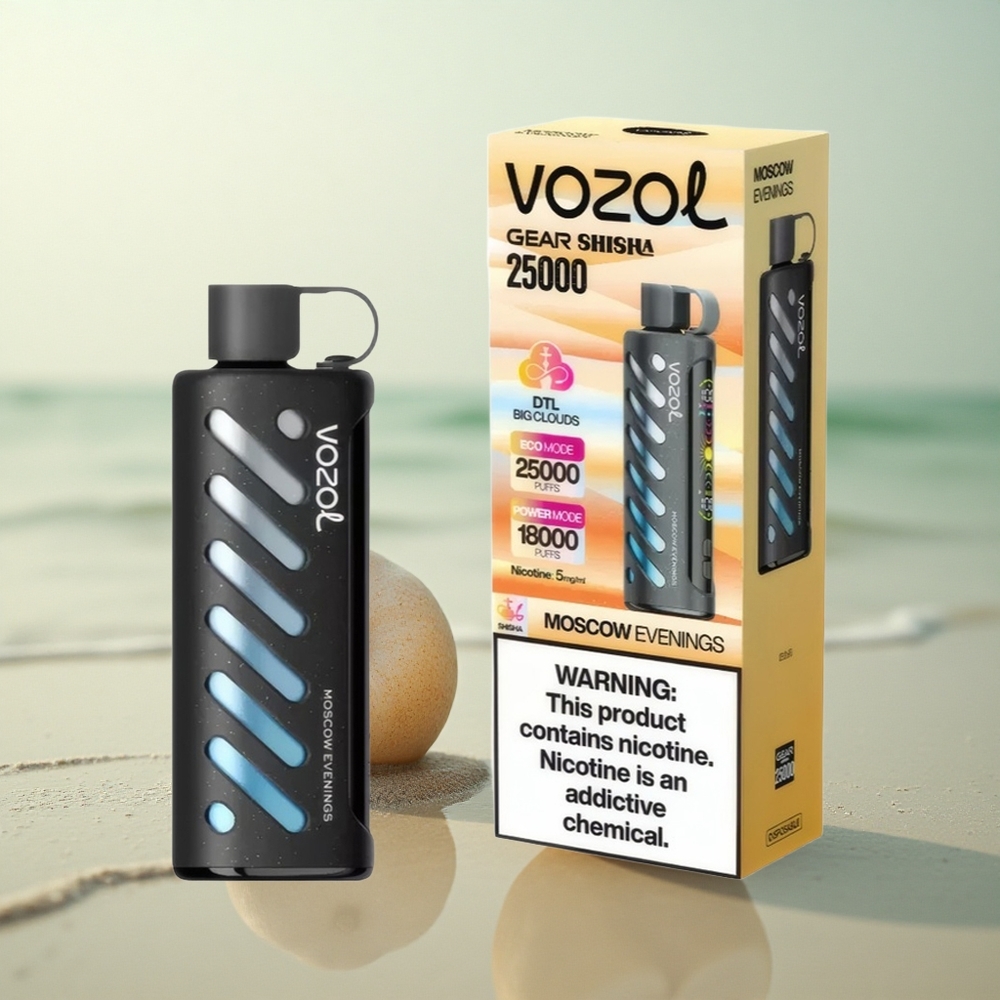 VOZOL Gear Shisha 25000 Puffs Helsingin Illat Kaksoisverkko Viisituhatta Savuketta